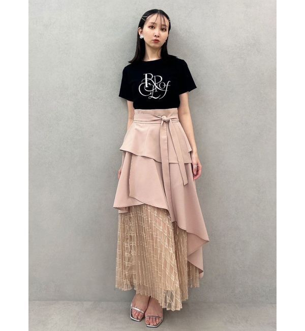 dazzlin「アシメティアードプリーツスカート」|スカート|