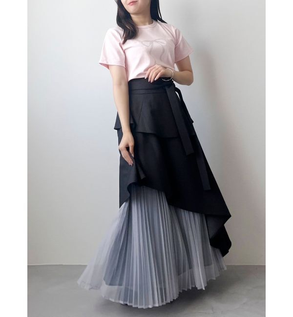 dazzlin「アシメティアードプリーツスカート」|スカート|