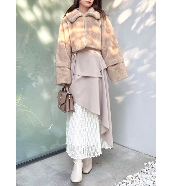 dazzlin「アシメティアードプリーツスカート」|スカート|