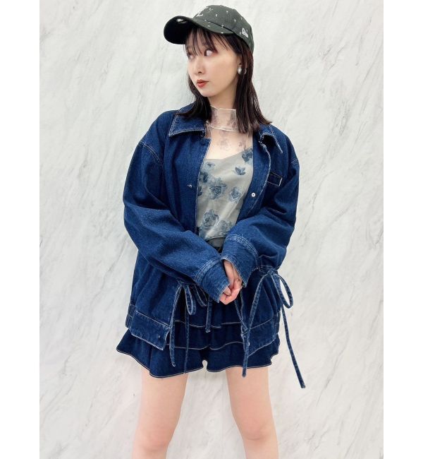 dazzlin「フラワーチュールシアートップス」|Tシャツ・カットソー|