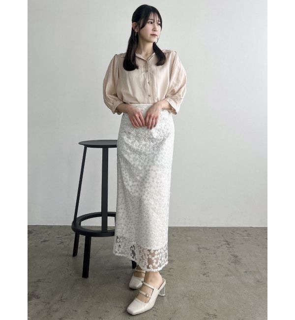 dazzlin「【藤井サチコラボ】マーガレットフラワータイトスカート」|スカート|