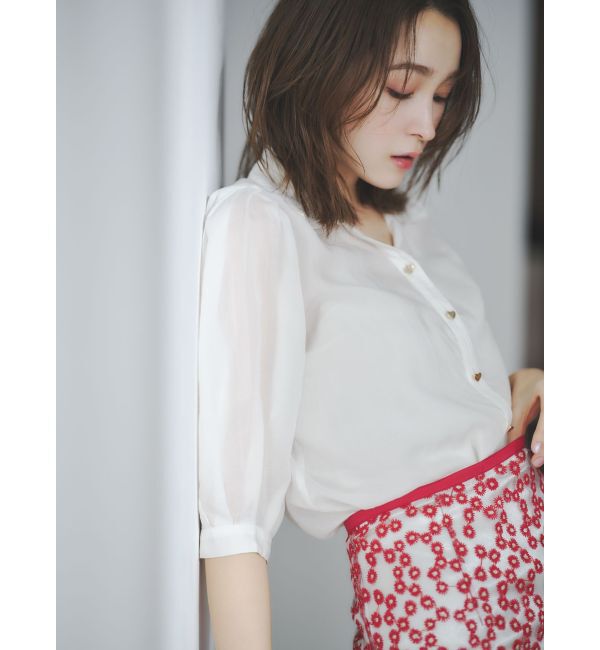 dazzlin「【藤井サチコラボ】マーガレットフラワータイトスカート」|スカート|