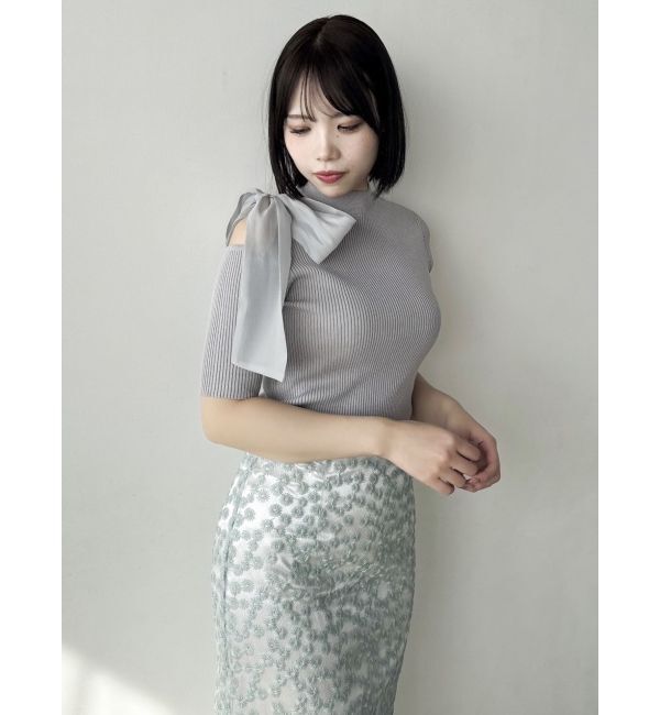 dazzlin「【藤井サチコラボ】マーガレットフラワータイトスカート」|スカート|