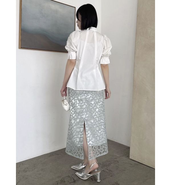 dazzlin「【藤井サチコラボ】マーガレットフラワータイトスカート」|スカート|