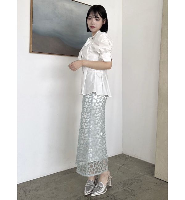 dazzlin「【藤井サチコラボ】マーガレットフラワータイトスカート」|スカート|