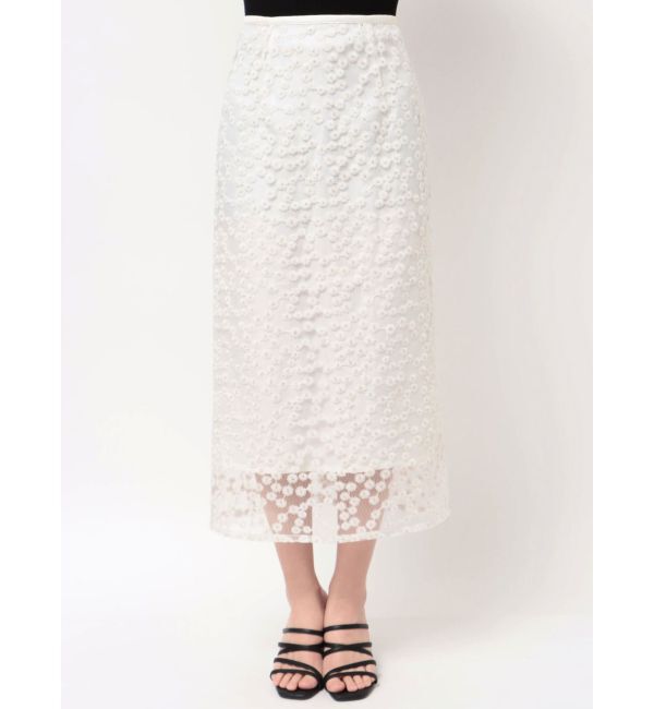 dazzlin「【藤井サチコラボ】マーガレットフラワータイトスカート」|スカート|