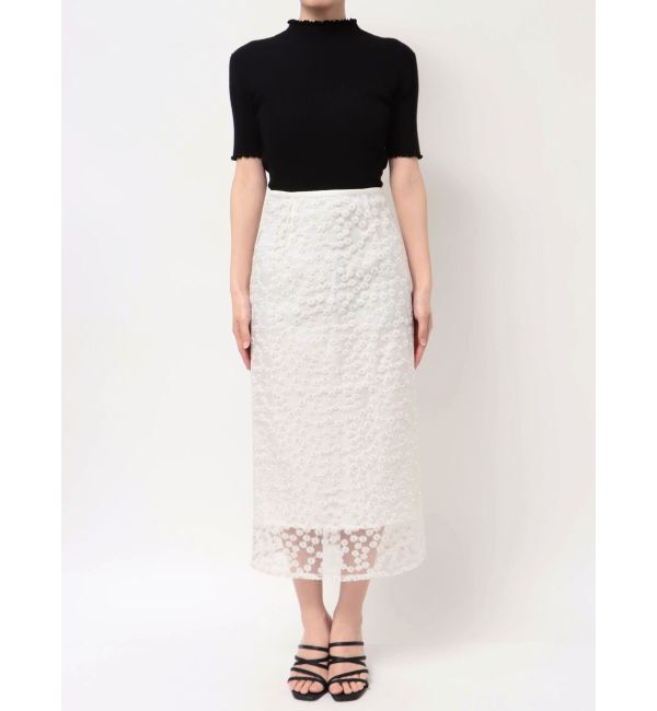 dazzlin「【藤井サチコラボ】マーガレットフラワータイトスカート」|スカート|