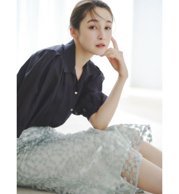 dazzlin「【藤井サチコラボ】マーガレットフラワータイトスカート」|スカート|