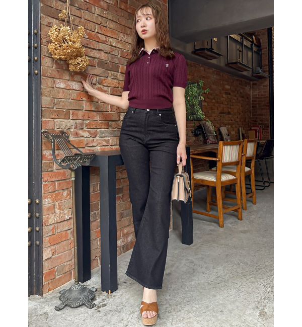 dazzlin「ダブルカラーケーブルレイヤードニット」|ニット・セーター|