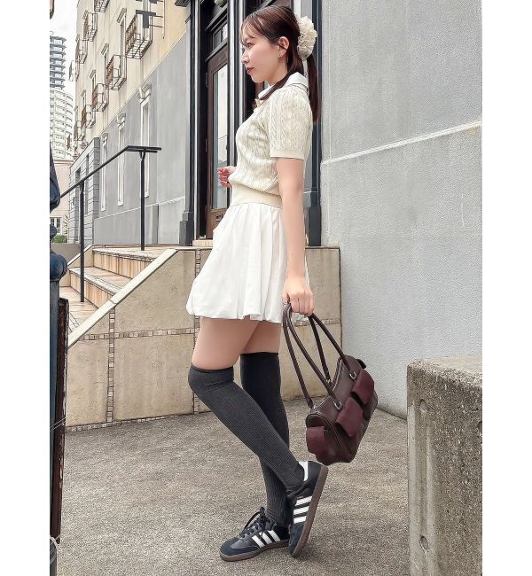 dazzlin「ダブルカラーケーブルレイヤードニット」|ニット・セーター|