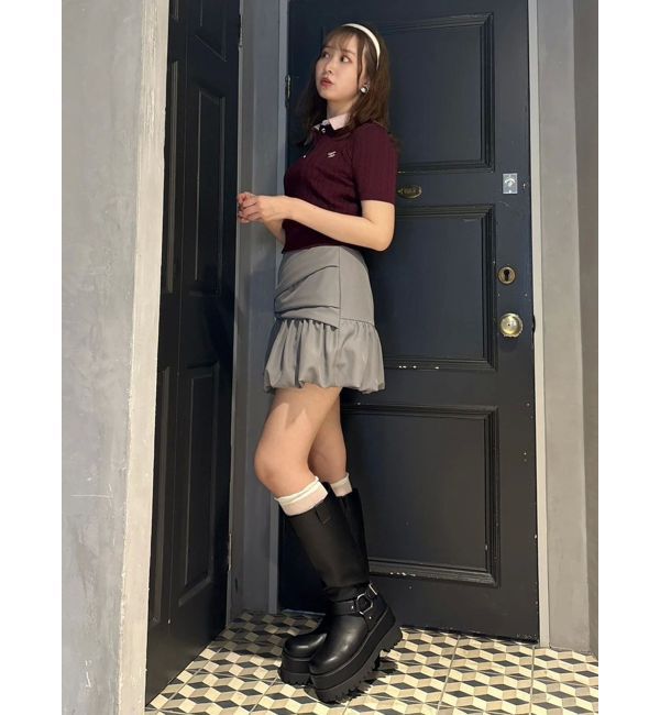 dazzlin「ダブルカラーケーブルレイヤードニット」|ニット・セーター|