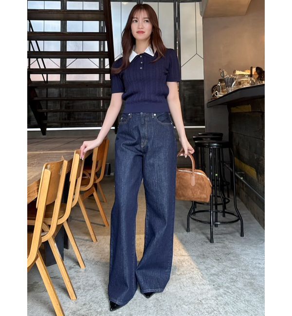 dazzlin「ダブルカラーケーブルレイヤードニット」|ニット・セーター|