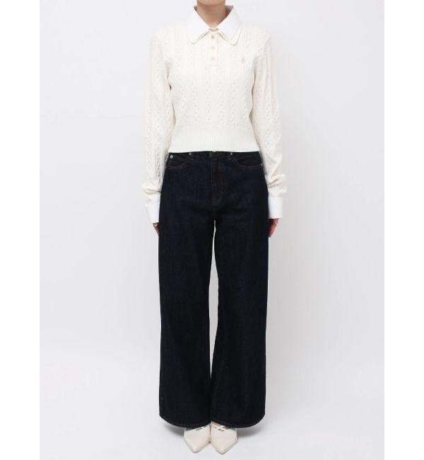 dazzlin「ダブルカラーケーブルレイヤードニット」|ニット・セーター|