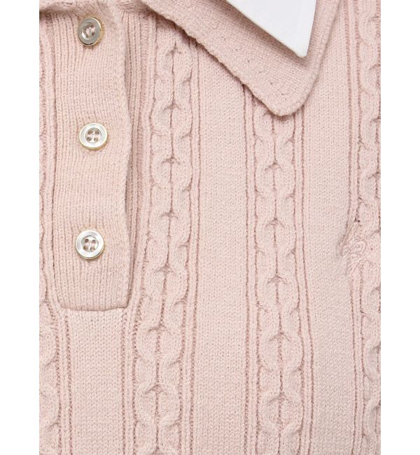 dazzlin「ダブルカラーケーブルレイヤードニット」|ニット・セーター|