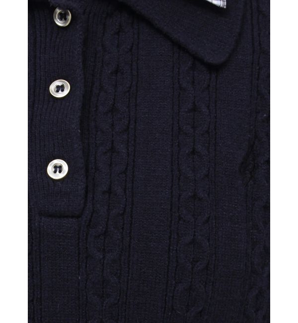 dazzlin「ダブルカラーケーブルレイヤードニット」|ニット・セーター|