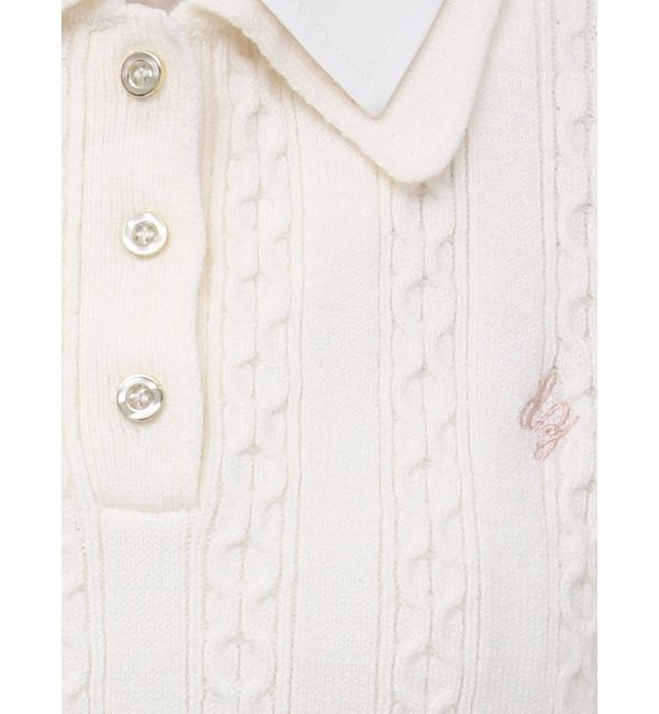 dazzlin「ダブルカラーケーブルレイヤードニット」|ニット・セーター|