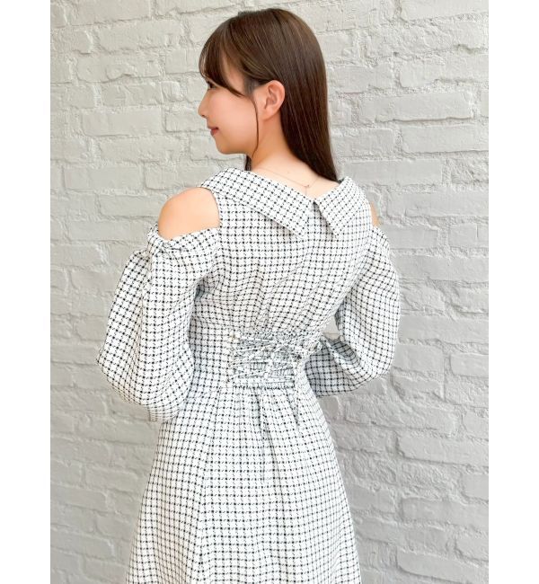 dazzlin「ショルダーリボンシェイプワンピース」|ワンピース|