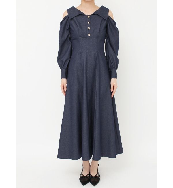 dazzlin「ショルダーリボンシェイプワンピース」|ワンピース|