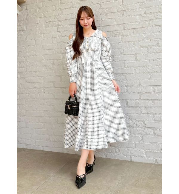 dazzlin「ショルダーリボンシェイプワンピース」|ワンピース|