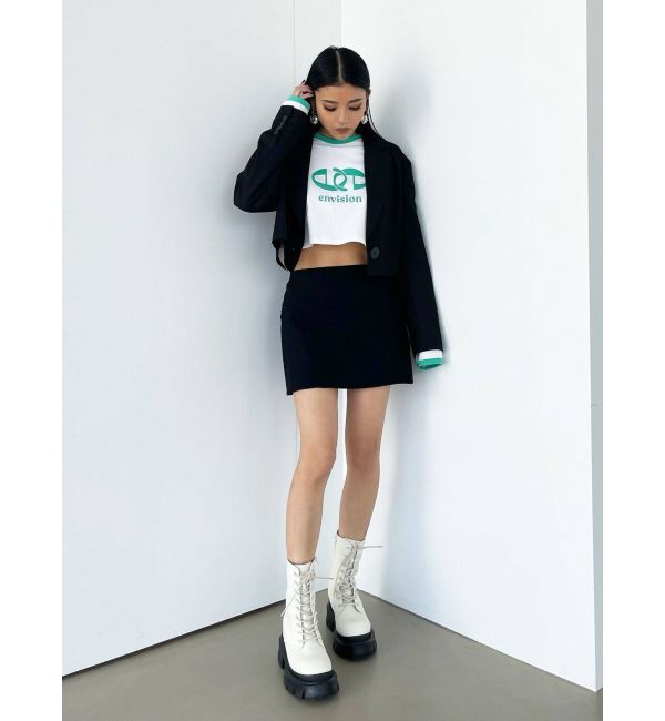 EMODA「クロップドスーツジャケット」|テーラードジャケット|