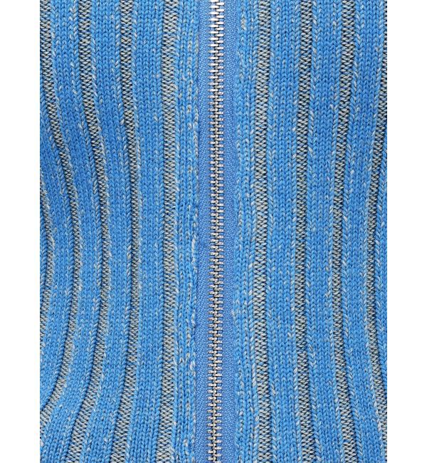 EMODA「クラッシュリブジップフィットニット」|ニット・セーター|