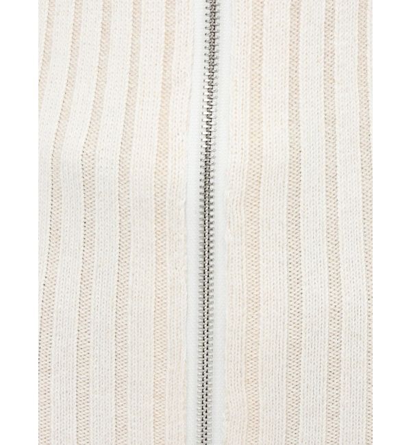 EMODA「クラッシュリブジップフィットニット」|ニット・セーター|