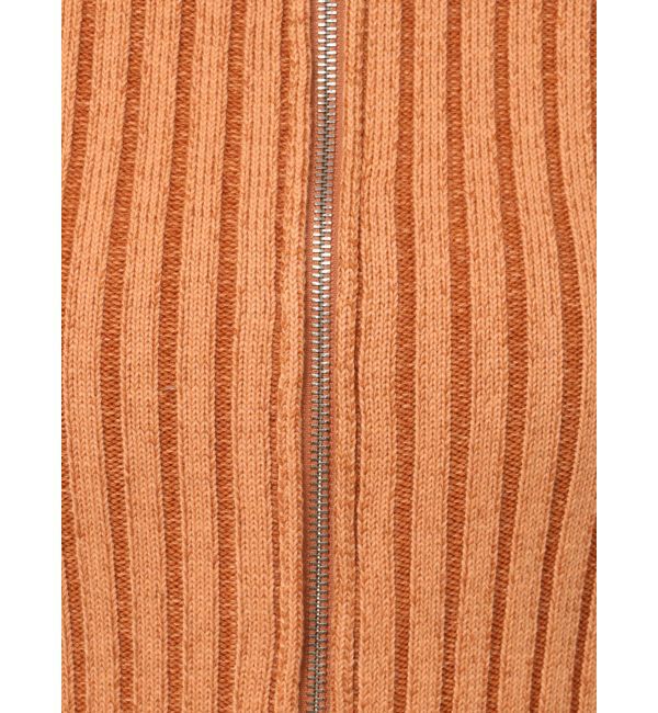 EMODA「クラッシュリブジップフィットニット」|ニット・セーター|