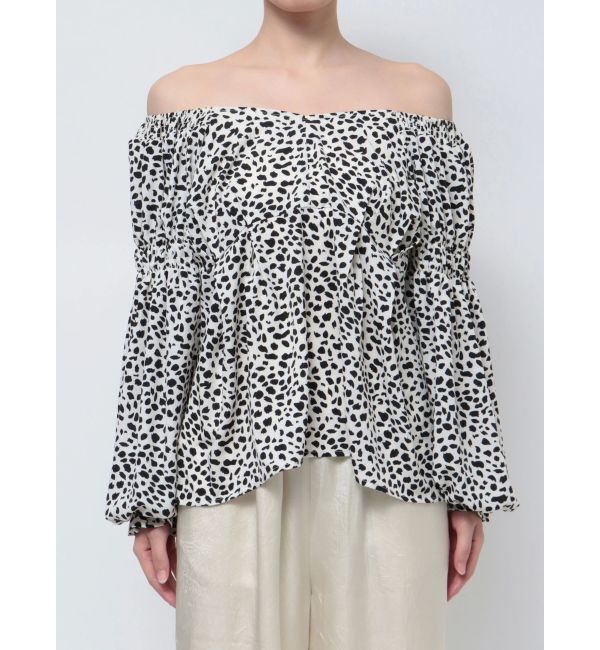 EMODA「ギャザー2WAYデコルテトップ」|Tシャツ・カットソー|