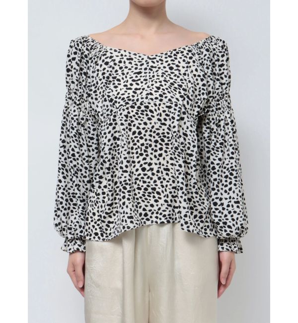 EMODA「ギャザー2WAYデコルテトップ」|Tシャツ・カットソー|