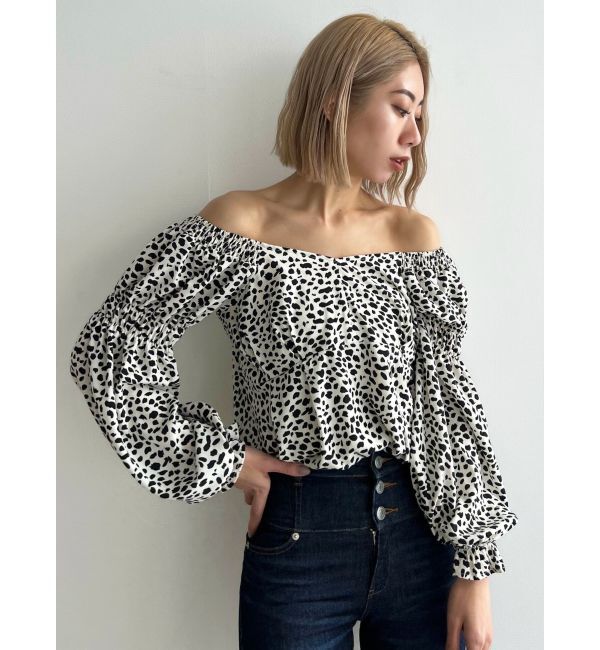 EMODA「ギャザー2WAYデコルテトップ」|Tシャツ・カットソー|