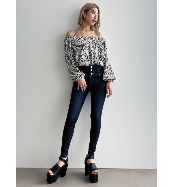 EMODA「ギャザー2WAYデコルテトップ」|Tシャツ・カットソー|