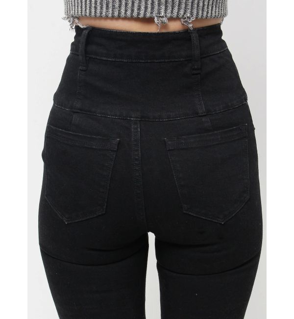 EMODA「【ELDER】モンスターハイウエストデニム」|デニム|