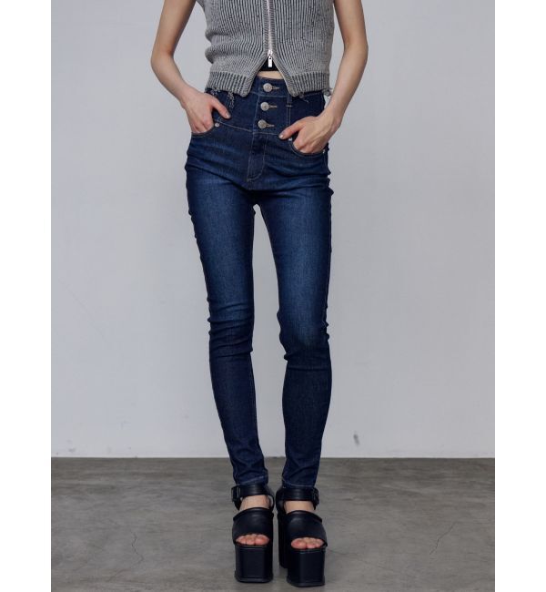 EMODA「【ELDER】モンスターハイウエストデニム」|デニム|インディゴ