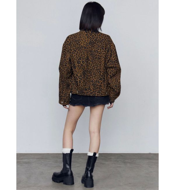 EMODA「オーバーポケットレオパードブルゾン」|ブルゾン・スタジャン|