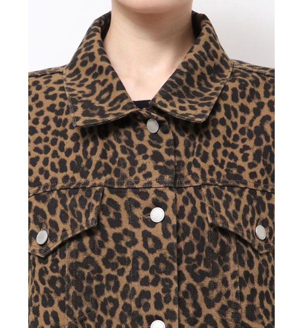 EMODA「オーバーポケットレオパードブルゾン」|ブルゾン・スタジャン|