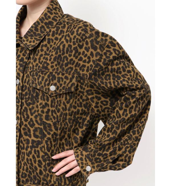 EMODA「オーバーポケットレオパードブルゾン」|ブルゾン・スタジャン|