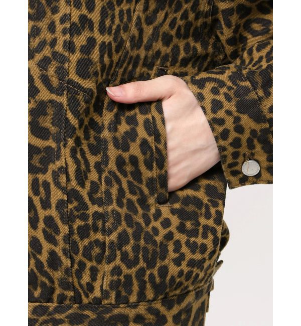 EMODA「オーバーポケットレオパードブルゾン」|ブルゾン・スタジャン|