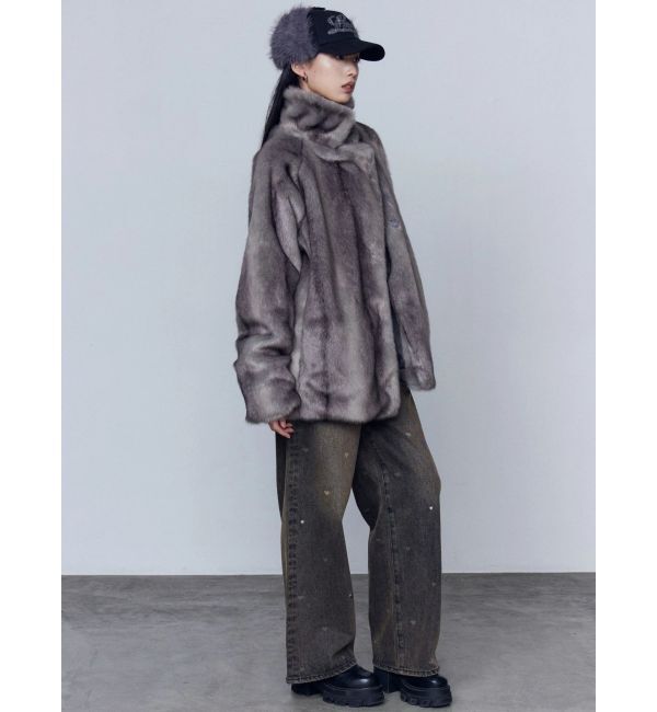 EMODA「ハートドットルーズジーンズ」|デニム|