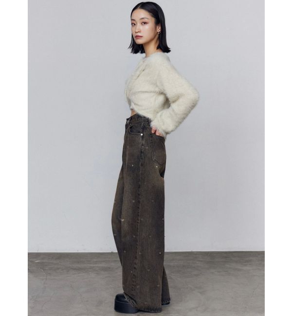 EMODA「ハートドットルーズジーンズ」|デニム|