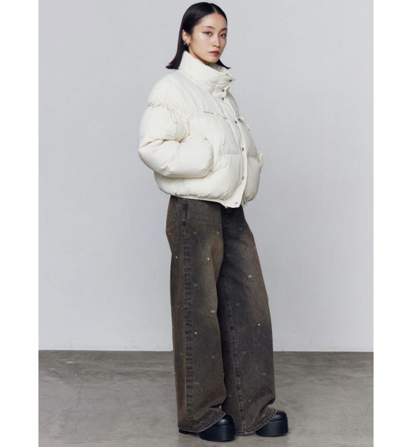 EMODA「ハートドットルーズジーンズ」|デニム|