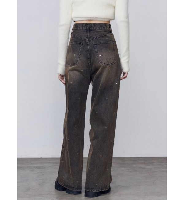 EMODA「ハートドットルーズジーンズ」|デニム|