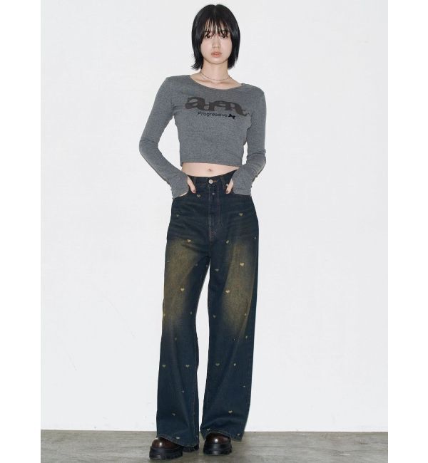 EMODA「ロゴパッチクロップロングスリーブTシャツ」|Tシャツ・カットソー|