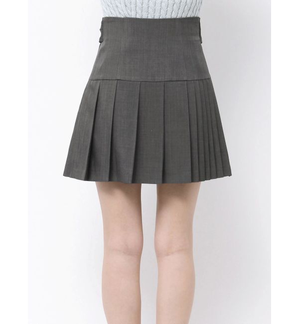 MERCURYDUO「ツイストプリーツミニスカパン」|スカート|