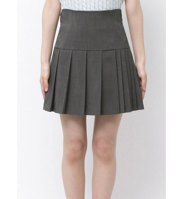 MERCURYDUO「ツイストプリーツミニスカパン」|スカート|