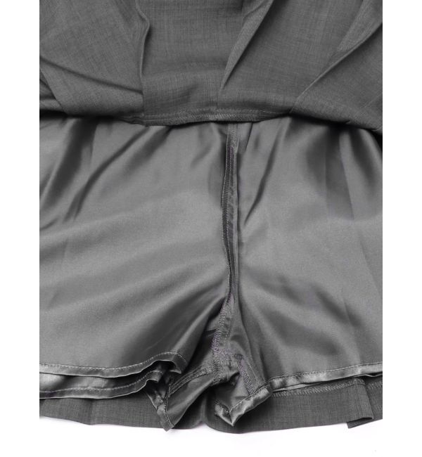 MERCURYDUO「ツイストプリーツミニスカパン」|スカート|