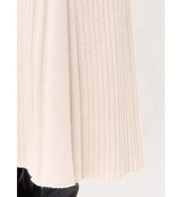 MERCURYDUO「異素材ドッキングラッフルニットワンピース」|ワンピース|