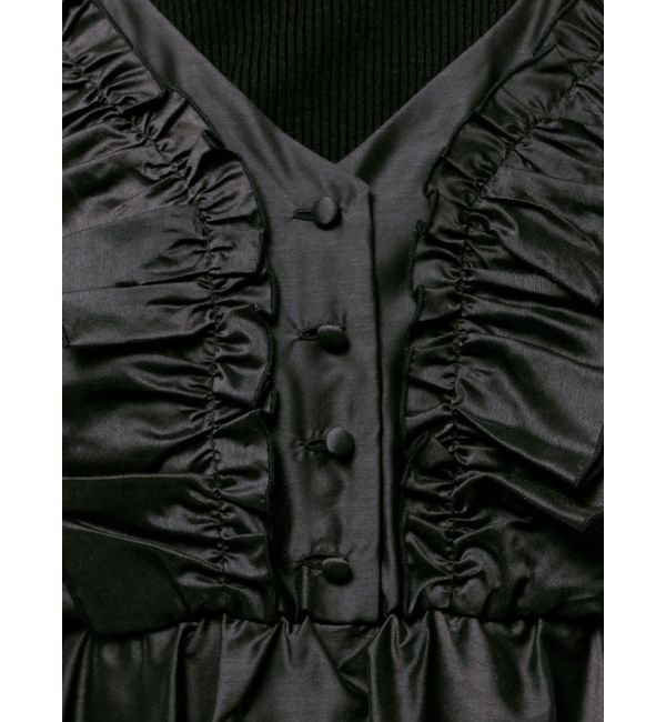 MERCURYDUO「異素材ドッキングラッフルニットワンピース」|ワンピース|