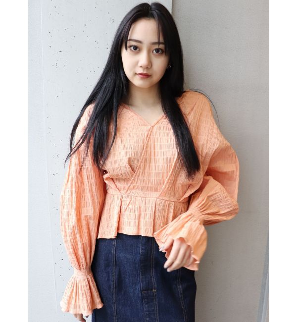 MURUA「カシュクールタックブラウス」|シャツ・ブラウス|