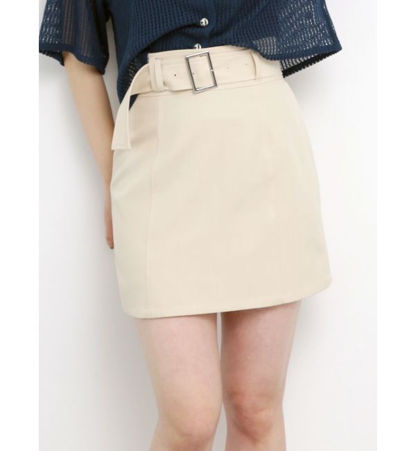 MURUA「ワイドベルトミニスカート」|スカート|