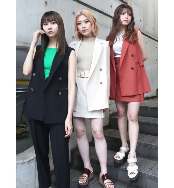 MURUA「ワイドベルトミニスカート」|スカート|